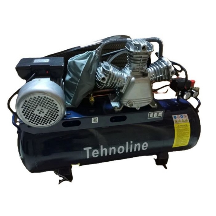 Компрессор ременной Tehnoline TP600/100, 3 кВт, 220В, 3 поршня