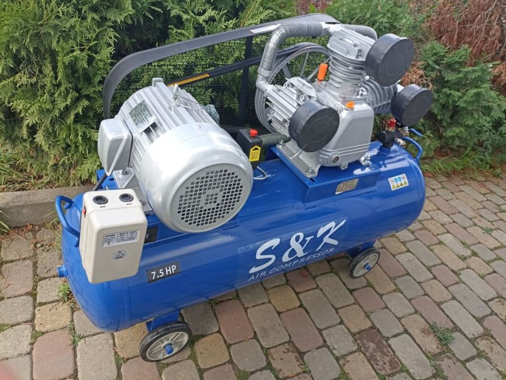 Компрессор ременной Tehnoline S&K TP1200/300, 5,5 кВт, 10 бар, 380В, 3 поршня