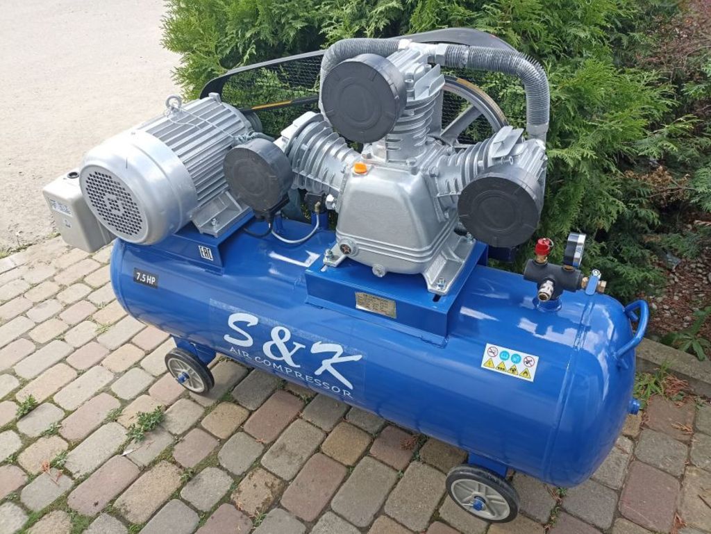 Компрессор ременной Tehnoline S&K TP1200/300, 5,5 кВт, 10 бар, 380В, 3 поршня