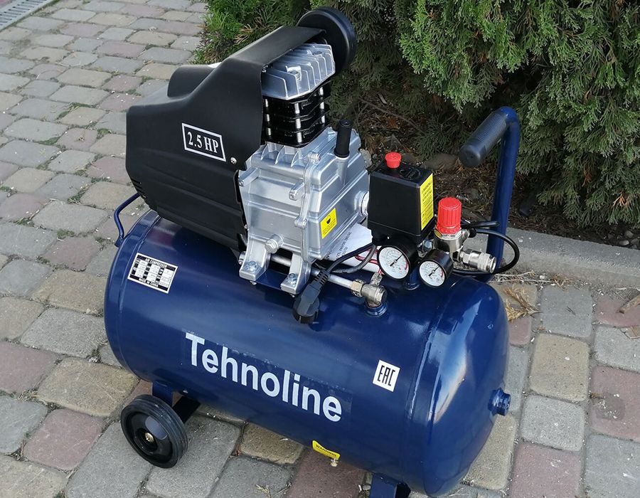 Компрессор с прямой передачей Tehnoline T280/60, 1800 Вт, 8 бар, 220 В