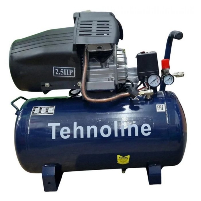 Компрессор с прямой передачей Tehnoline T360/50, 1,8 кВт, 8 бар, 2 поршня