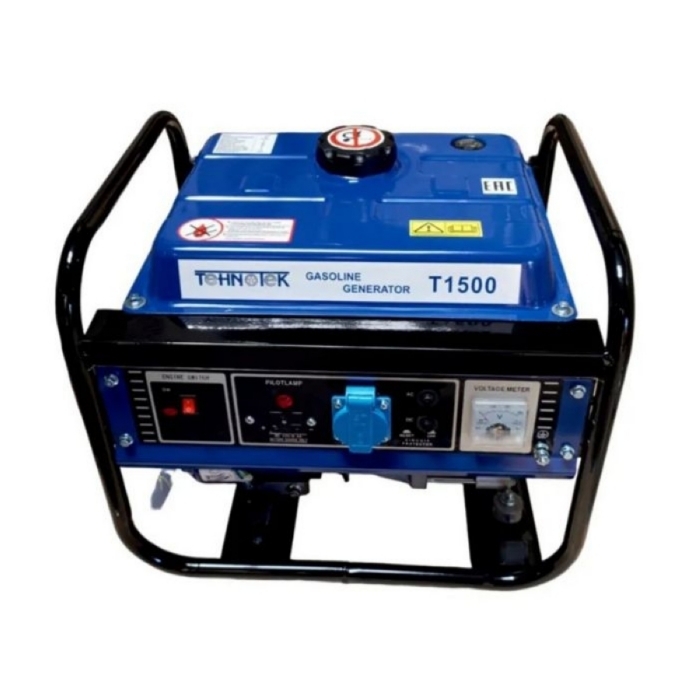 Генератор Tehnotek T1500, 1,2 кВт, 220В, ручной старт