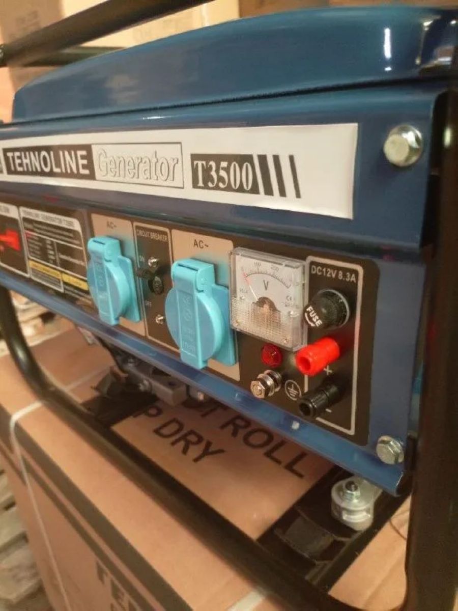 Генератор Tehnotek T3500, 3 кВт, 220В, ручной старт
