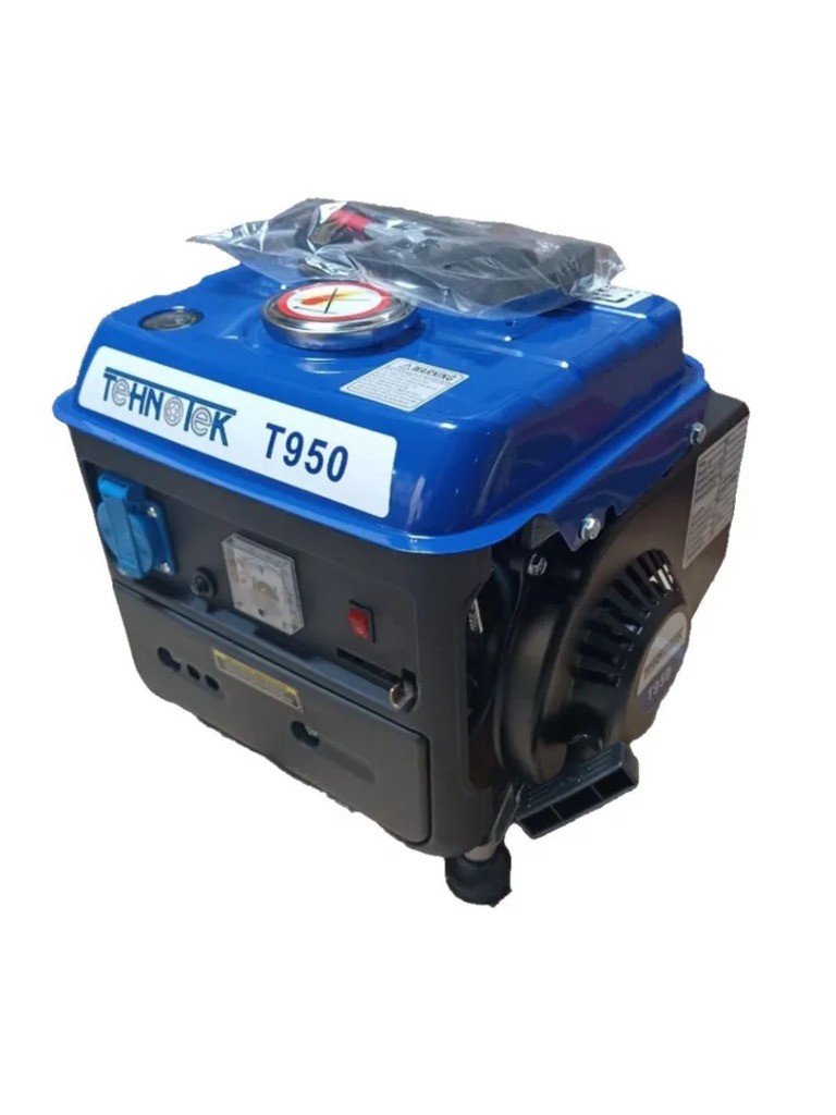 Генератор Tehnotek T950, 0,95 кВт, 220В, ручной старт
