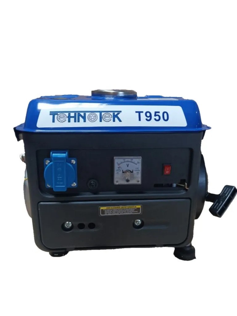 Генератор Tehnotek T950, 0,95 кВт, 220В, ручной старт