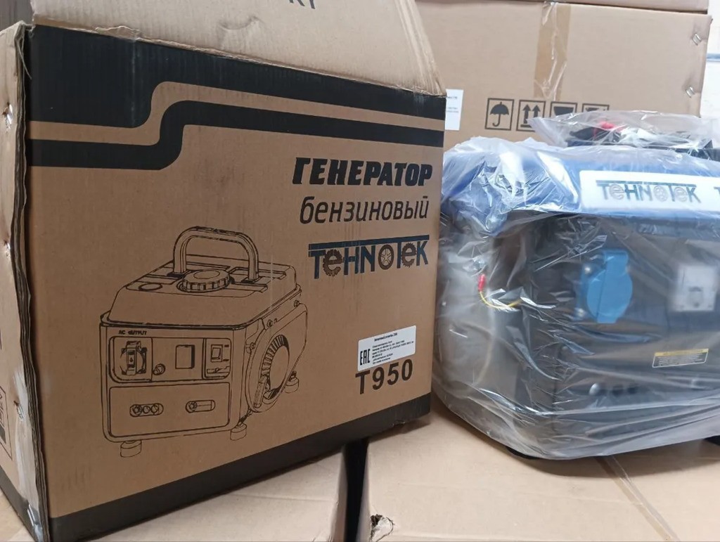Генератор Tehnotek T950, 0,95 кВт, 220В, ручной старт
