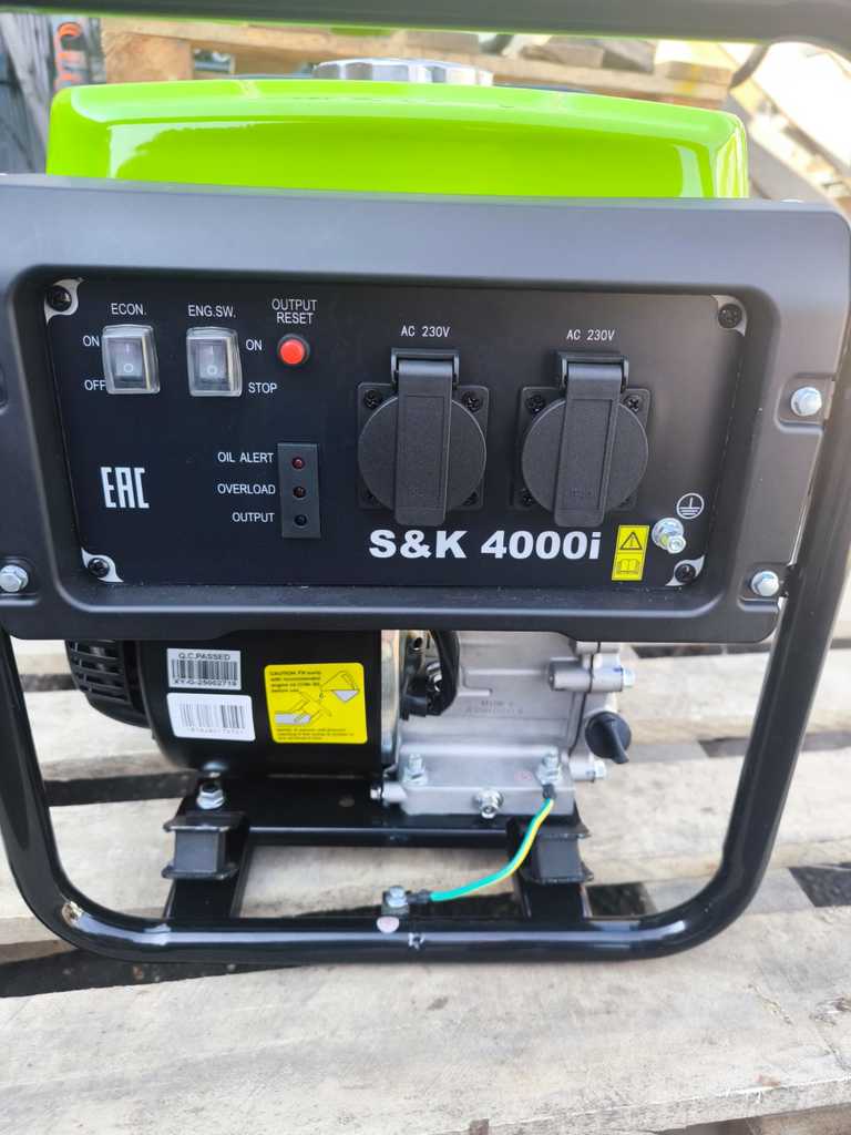Генератор Tehnotek S&K 4000i , 3,6 кВт, 220В, ручной старт, инвертор