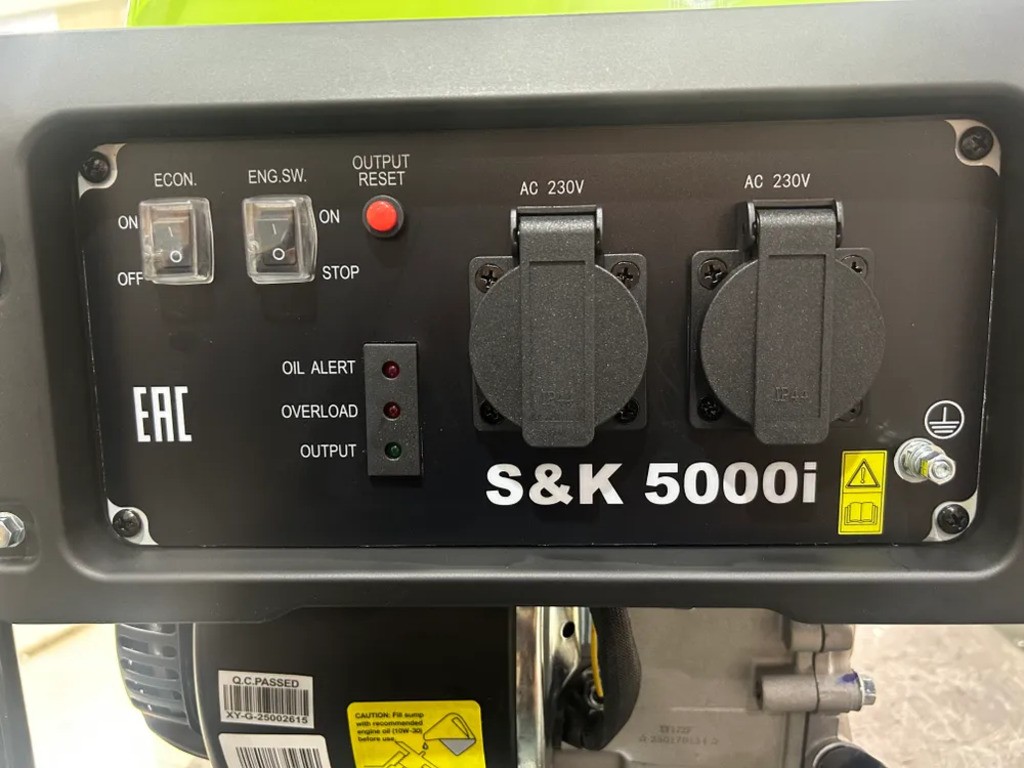 Генератор Tehnotek S&K 5000i , 4,5 кВт, 220В, ручной старт, инвертор