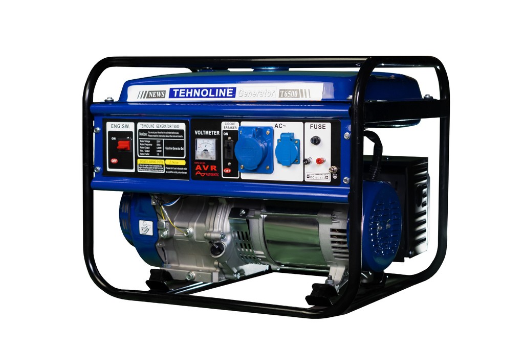 Генератор Tehnotek T6500, 6 кВт, 220В, ручной старт