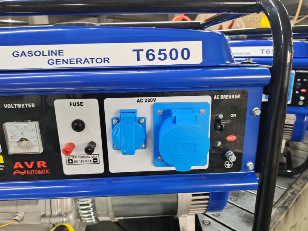 Генератор Tehnotek T6500, 6 кВт, 220В, ручной старт