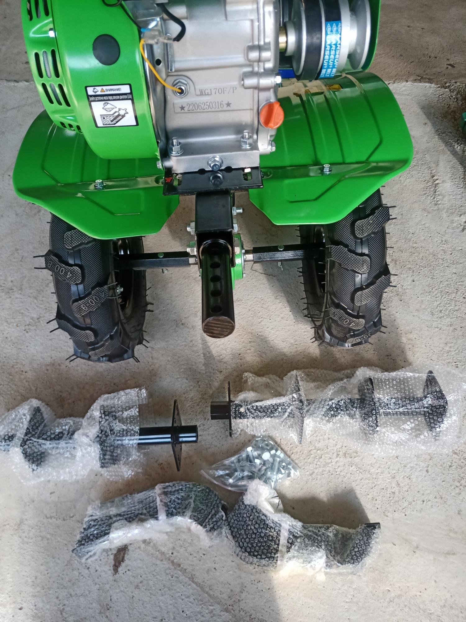 Мотокультиватор Tehnoline T75, 7,0 л.с., колёса + сцепка
