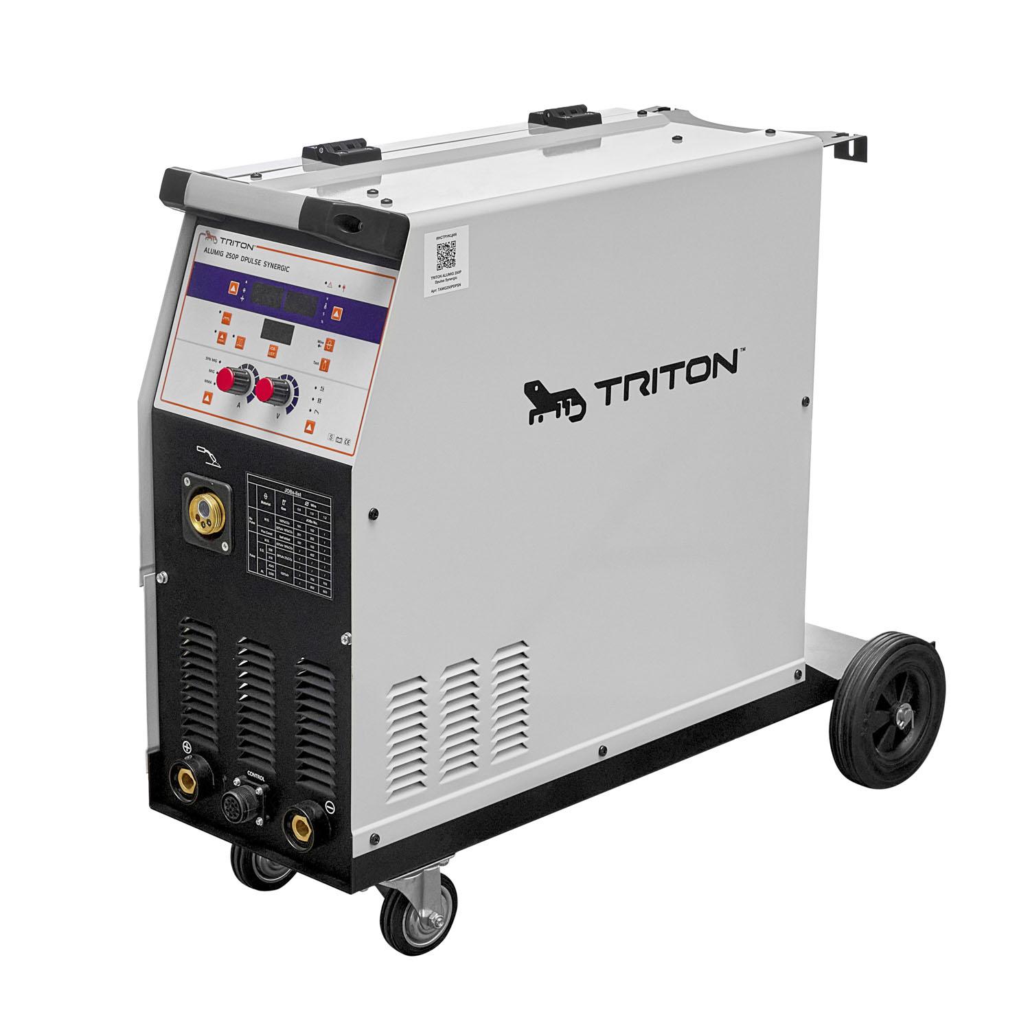 Сварочный полуавтомат TRITON ALUMIG 250P Dpulse Synergic, MMA 300 А, 380 В