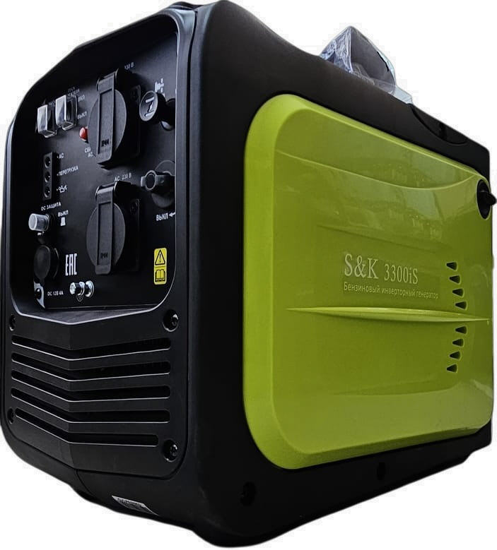   Генератор S&K 3300iS инвертор, 3,3 кВт, 150 см3, бак 5 л. 220 В