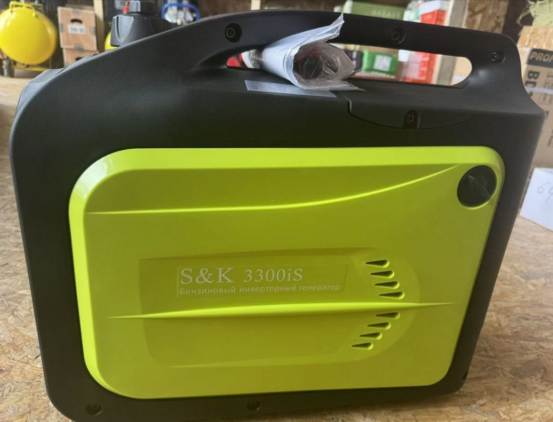   Генератор S&K 3300iS инвертор, 3,3 кВт, 150 см3, бак 5 л. 220 В