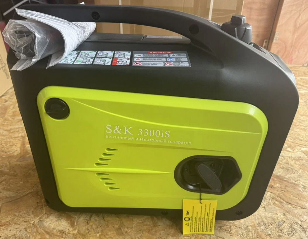   Генератор S&K 3300iS инвертор, 3,3 кВт, 150 см3, бак 5 л. 220 В