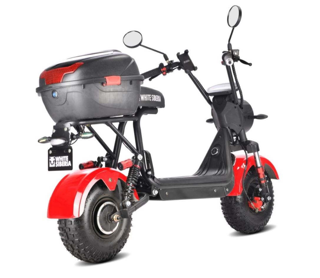 Электроскутер WHITE SIBERIA MINI R 2.0 1200W RED