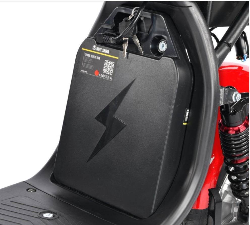 Электроскутер WHITE SIBERIA PRO MAX 3950W RED