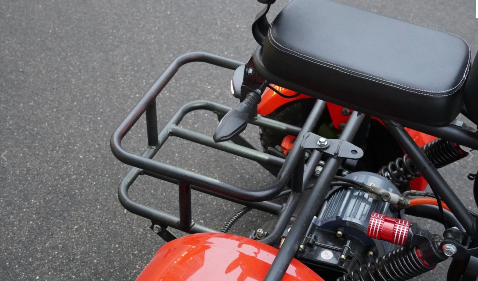Электротрицикл WHITE SIBERIA TRIKE MINI RED 1500W Шоссейные колёса
