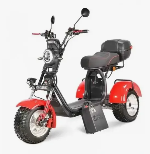 Электротрицикл White Siberia PRO Trike Ikra 5000W Red 