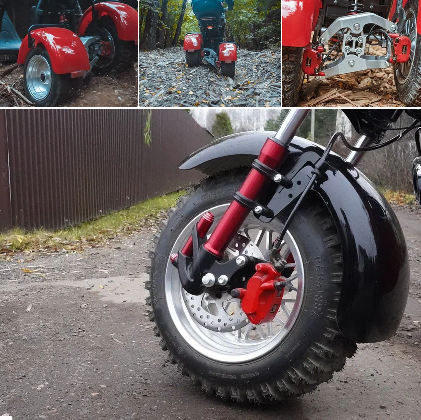 Электротрицикл White Siberia PRO Trike Ikra 5000W Red 