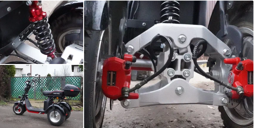 Электротрицикл White Siberia PRO Trike Ikra 5000W Red 