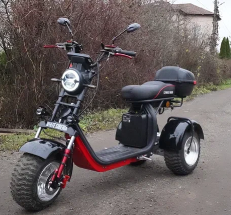Электротрицикл White Siberia PRO Trike Ikra 5000W Red 