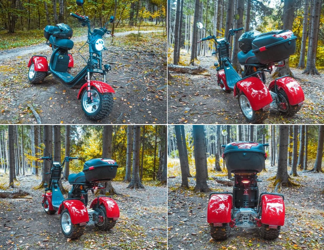 Электротрицикл White Siberia PRO Trike Ikra 5000W Red 