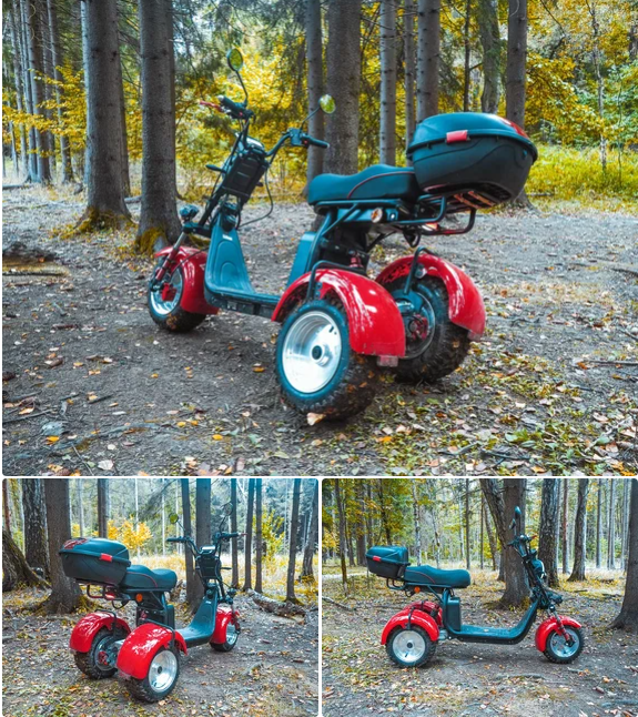 Электротрицикл White Siberia PRO Trike Ikra 5000W Red 