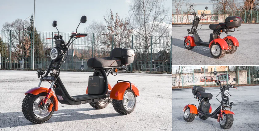 Электротрицикл White Siberia PRO Trike Ikra 5000W Red 