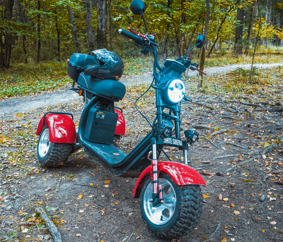 Электротрицикл White Siberia PRO Trike Ikra 5000W Red 