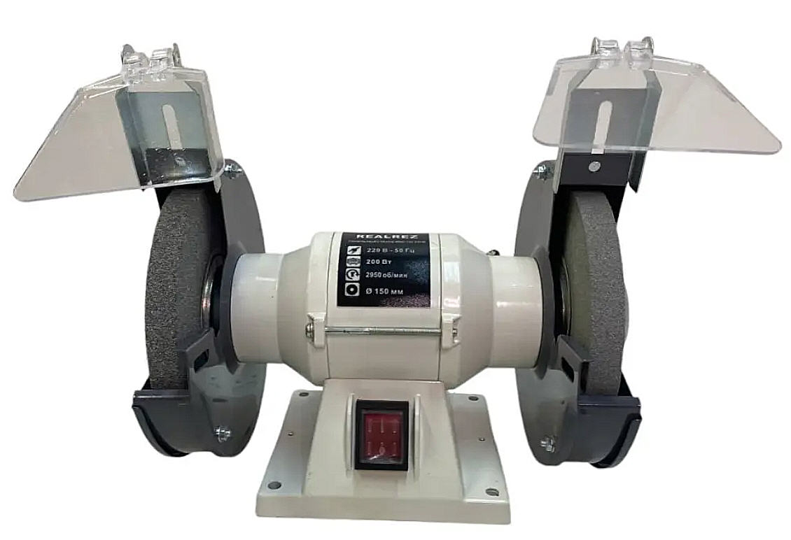 Заточной станок REALREZ RBG-150, 200Вт, 220В