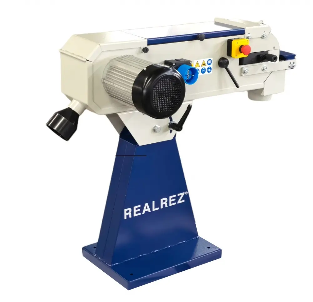 Ленточный шлифовальный станок REALREZ B1-S6C, 3.5кВт, 380В, 150х2000мм 