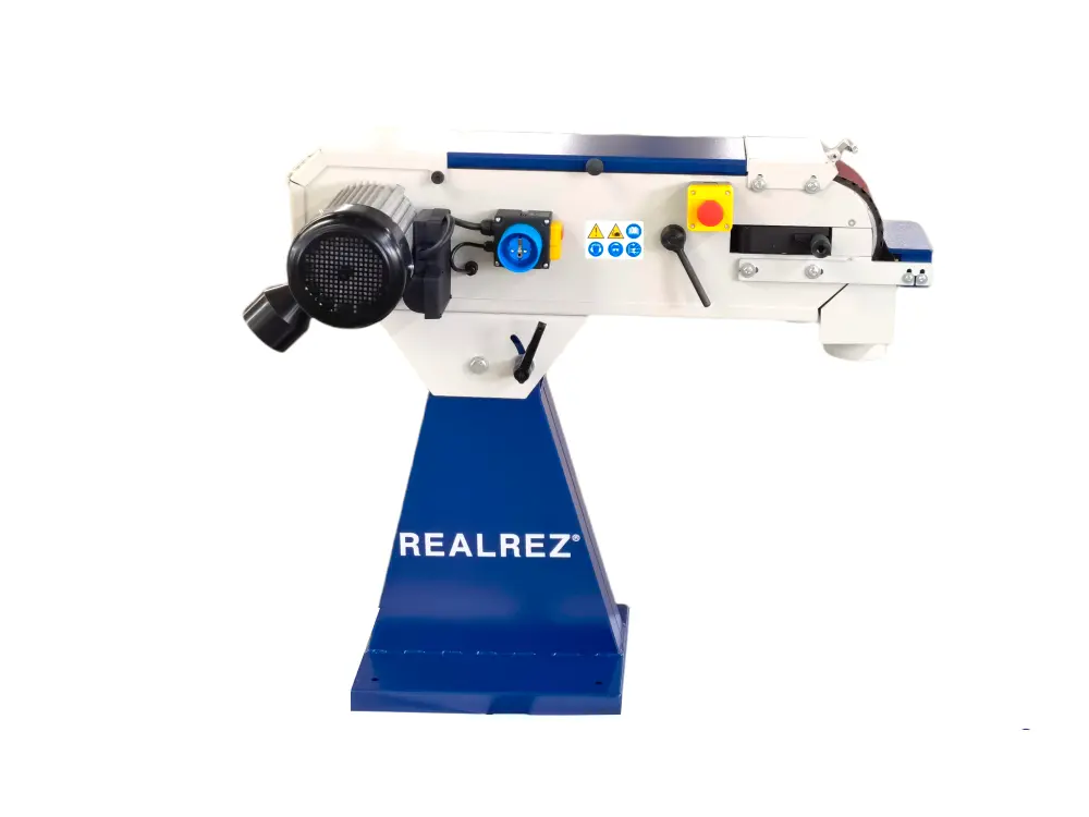 Ленточный шлифовальный станок REALREZ B1-S6C, 3.5кВт, 380В, 150х2000мм 