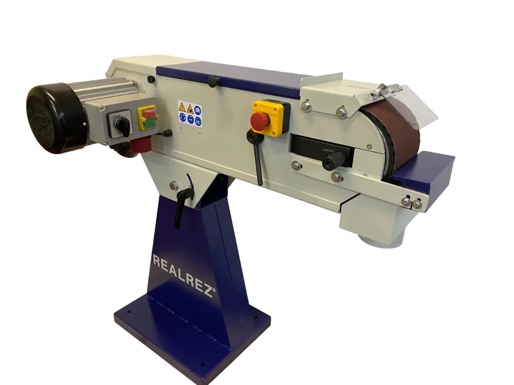 Ленточный шлифовальный станок REALREZ B1-S6D (400V), 2.8кВт, 2000х150мм
