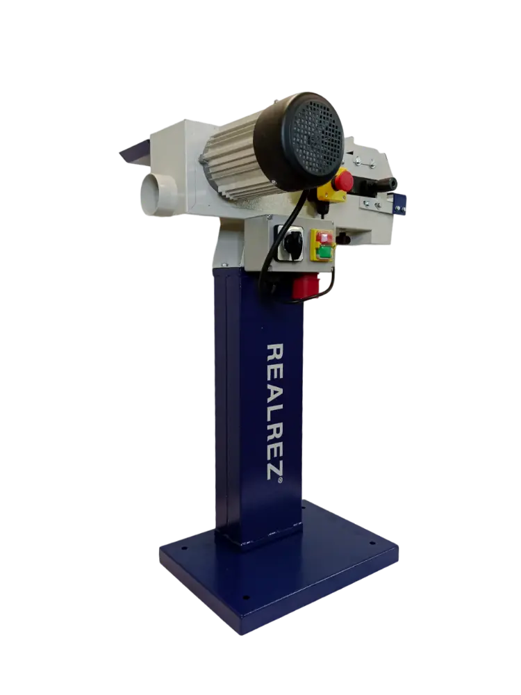 Ленточный шлифовальный станок REALREZ B1-S4D (400V), 1.5кВт, 1220х100мм