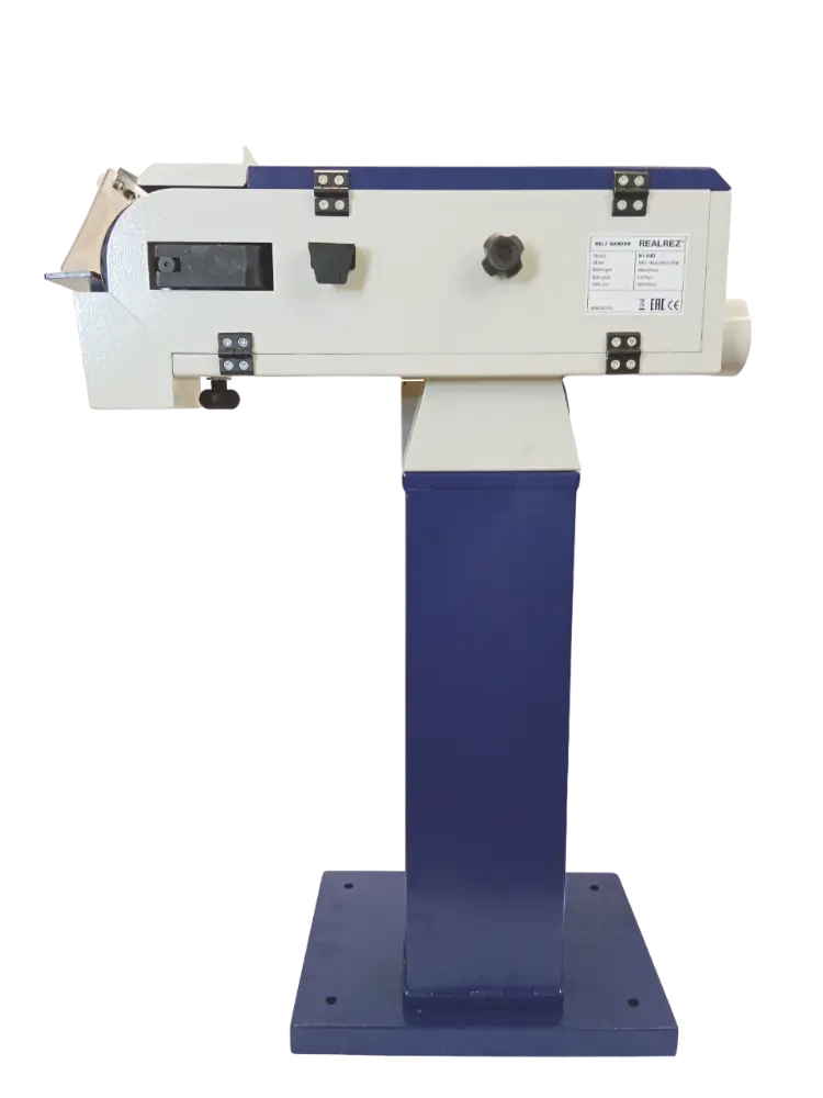Ленточный шлифовальный станок REALREZ B1-S4D (400V), 1.5кВт, 1220х100мм