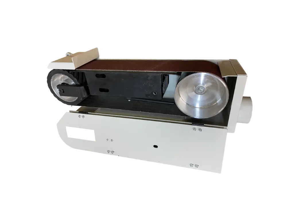 Ленточный шлифовальный станок REALREZ B1-S4D (400V), 1.5кВт, 1220х100мм