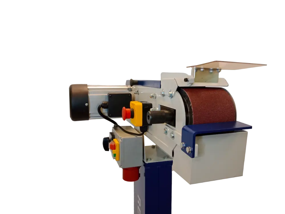 Ленточный шлифовальный станок REALREZ B1-S4D (400V), 1.5кВт, 1220х100мм