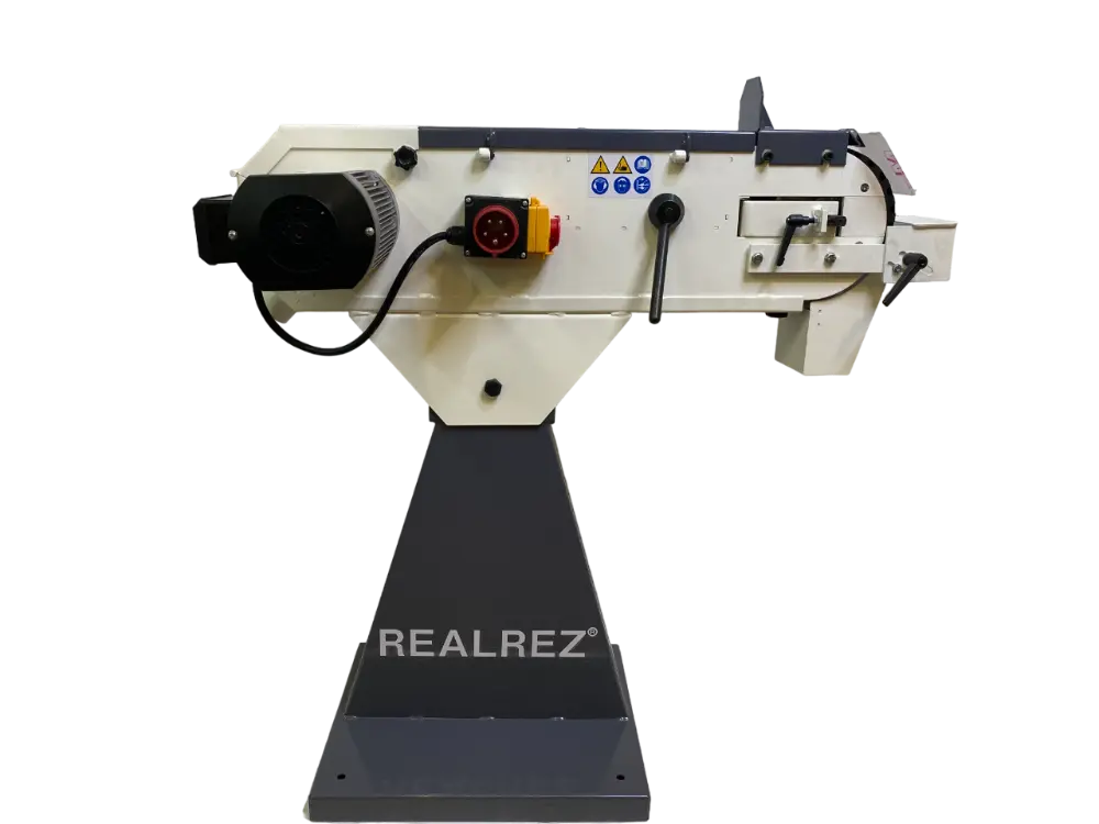 Ленточный шлифовальный станок REALREZ B1-S5C, 3кВт, 380В, 750х2000мм