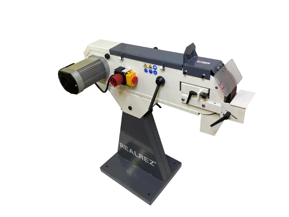 Ленточный шлифовальный станок REALREZ B1-S5C, 3кВт, 380В, 750х2000мм