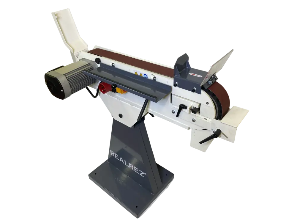 Ленточный шлифовальный станок REALREZ B1-S5C, 3кВт, 380В, 750х2000мм