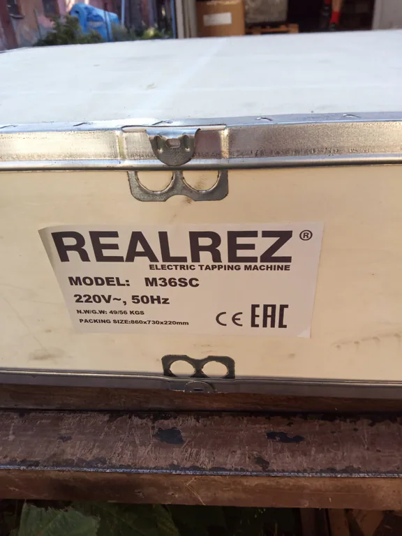 Резьбонарезной манипулятор REALREZ M36SC, 1200Вт, 220В