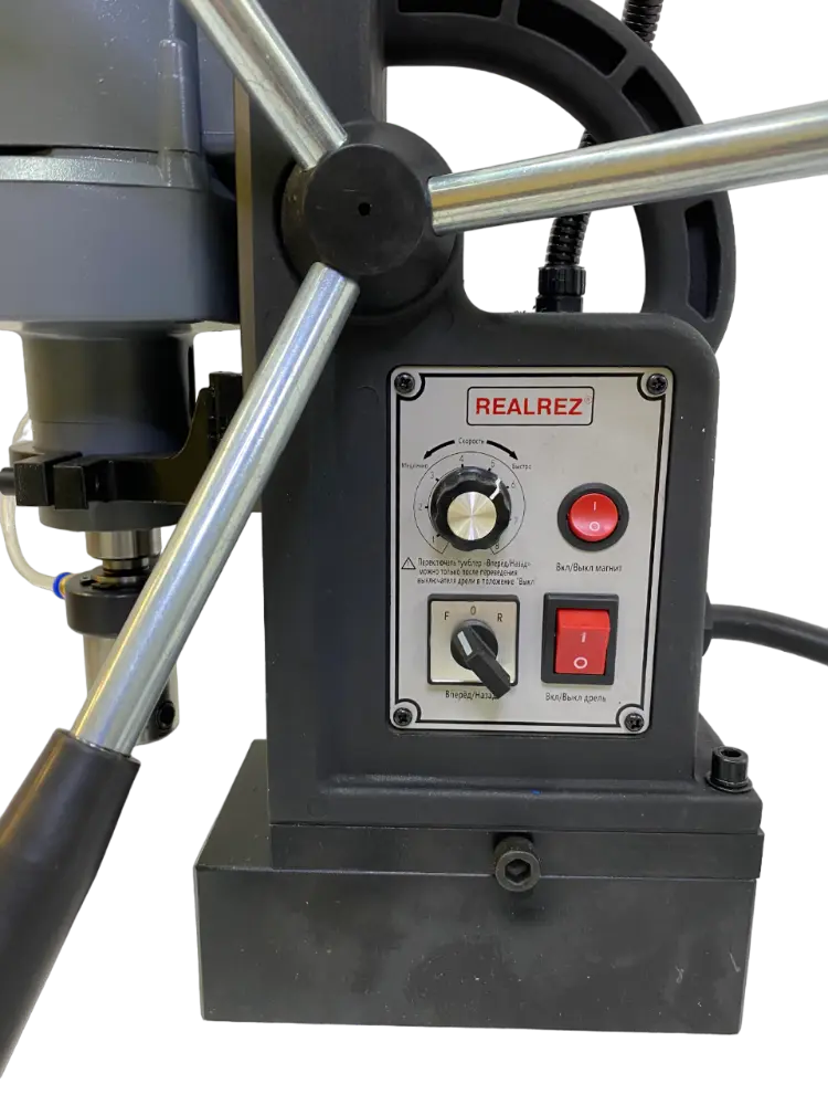 Станок сверлильный на магнитном основании REALREZ RMD23T 1100W, 230В