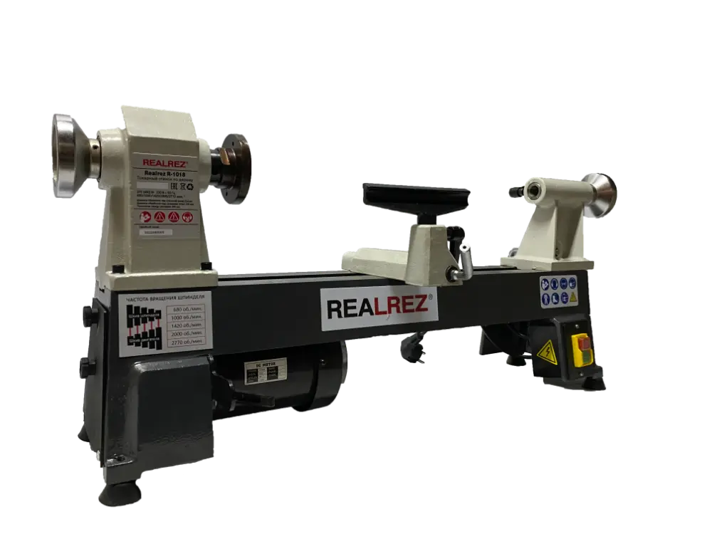 Токарный станок REALREZ R-1018, 370Вт, 220В