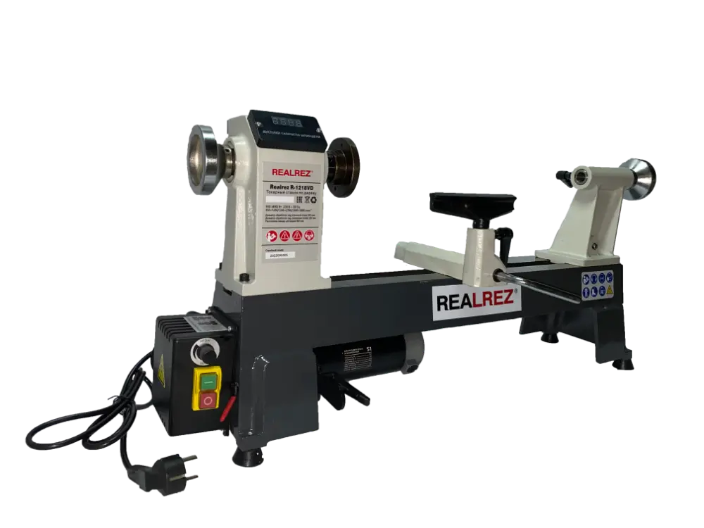 Токарный станок REALREZ R-1218VD, 550Вт, 220В