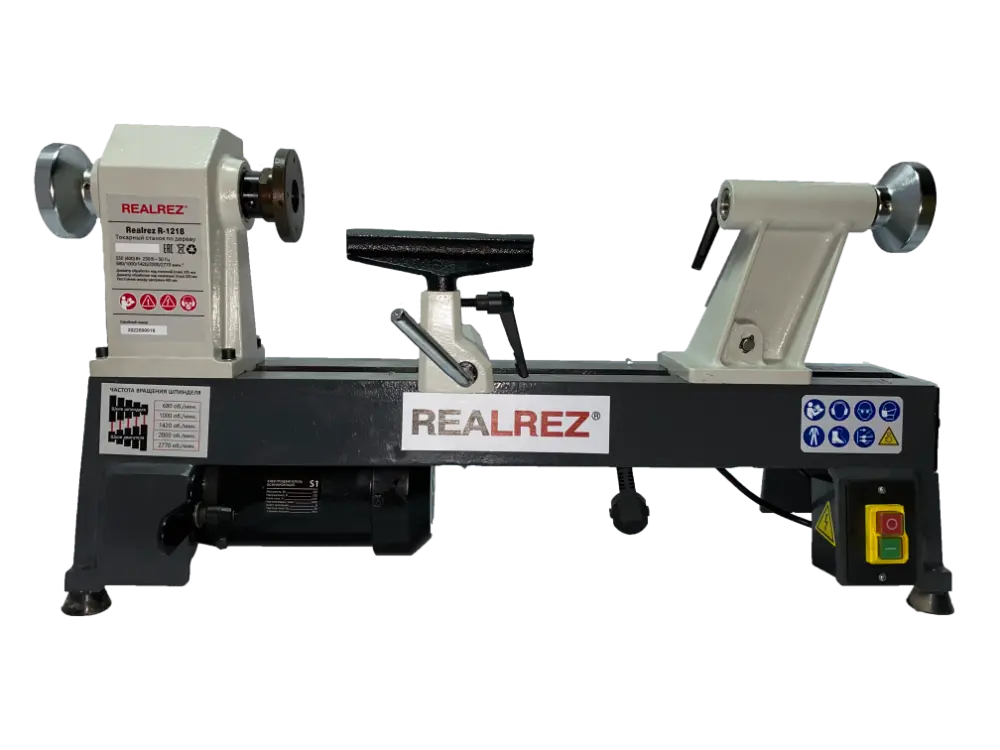 Токарный станок REALREZ R-1218, 550Вт, 220В