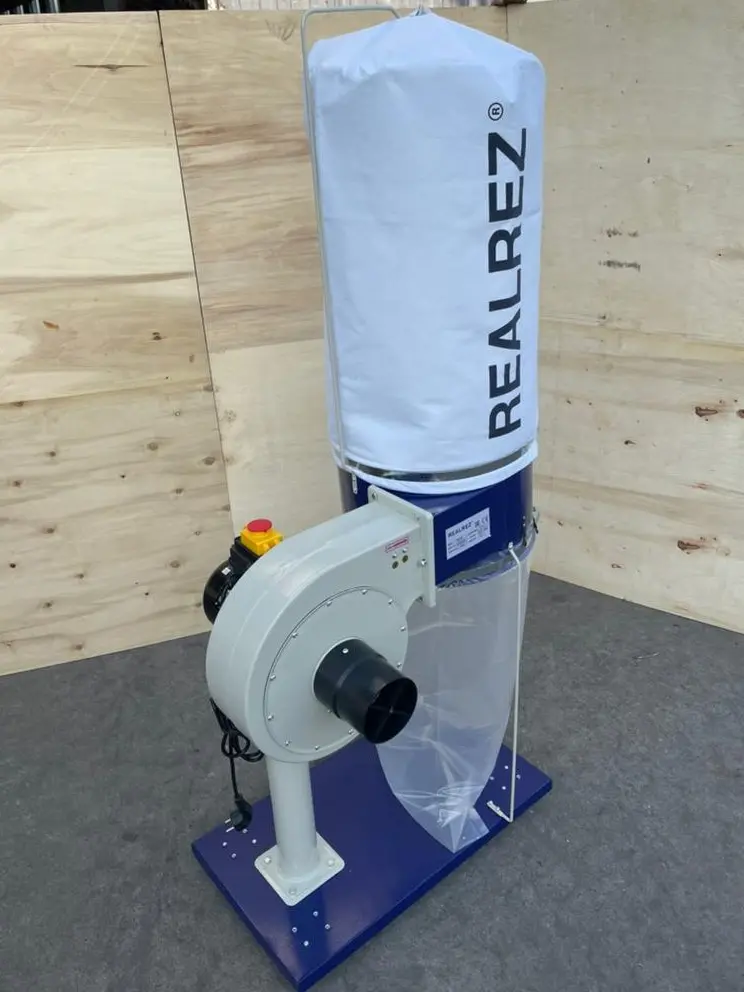Вытяжка для стружки REALREZ FM 230/220V, 0,75 кВт, 2 мешка
