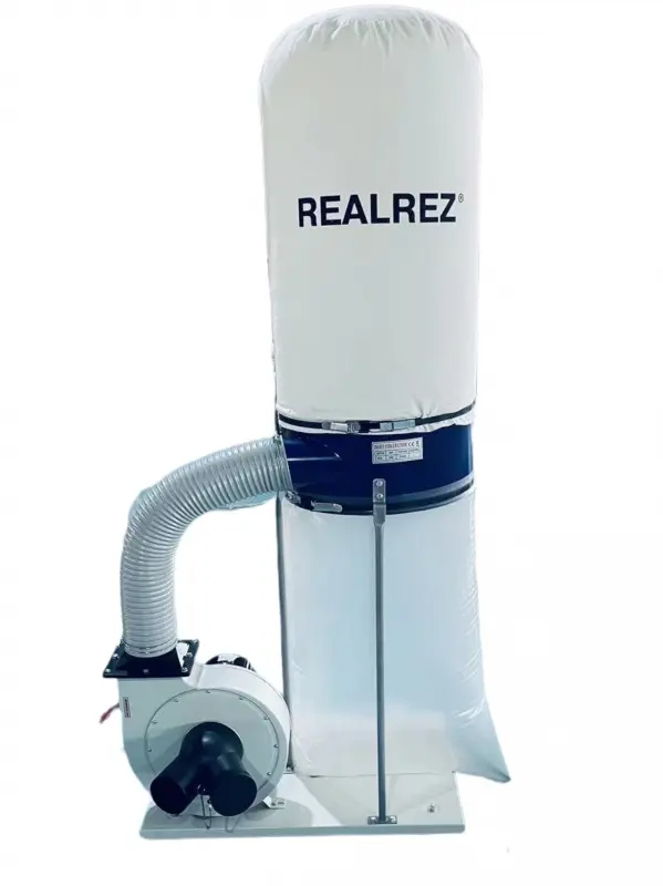 Вытяжка для стружки REALREZ FM300/220V, 1,5 кВт, 2 мешка