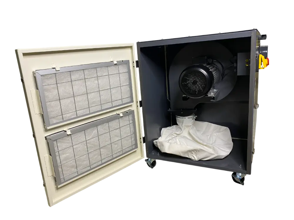 Стружкоотсос REALREZ MDC1500 400V, 2,1кВт, 2 патрубка
