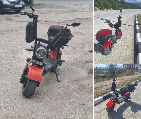 Электроскутер WHITE SIBERIA MINI R 2.0 1200W RED